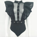 Night Out Sheer Mesh Jumpsuit in Trendy Hues