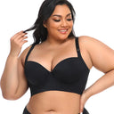 Elegant Contour Seamless Sports Bra with Enhanced Back Support