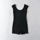 Chic Short-Sleeve High Waist Jumpsuit