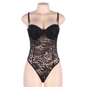 Elegant Passion Black & White Lace Bodysuit