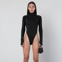 Vivid Neon High Collar Women's Bodysuit