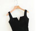 Elegant Solid Color Backless Jumpsuit