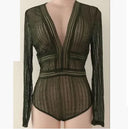 Spring Elegance Chiffon Lace Bodysuit