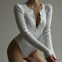 Luxury Fitted Long Sleeve Bodysuit for Everyday Elegance