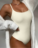 Elegant Silhouette Enhancer Spaghetti Strap Bodysuit