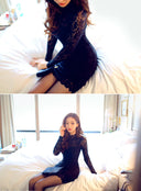 Romantic Evening Lace Dress Bodysuit