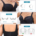 Elegant Contour Seamless Sports Bra with Enhanced Back Support