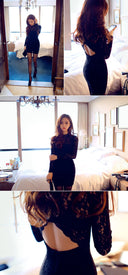 Romantic Evening Lace Dress Bodysuit