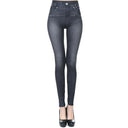 Seamless Faux-Denim Flexi Leggings