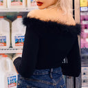 Chic Long Sleeve Curve-Hugging Bodysuit