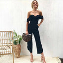 Chic Black Lace Backless Bodysuit