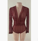 Spring Elegance Chiffon Lace Bodysuit