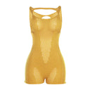 Chic Yellow Bodycon Summer Ensemble