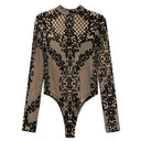 High-End Floral Embroidery Women's T-Shirt