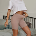 Elegant High-Rise Cotton Sculpting Leggings