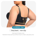 Elegant Contour Seamless Sports Bra with Enhanced Back Support