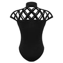 Stylish Mesh Short Sleeve PlaySuit