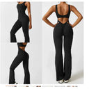 Elegant Backless Fitness Bodysuit