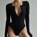 Luxury Fitted Long Sleeve Bodysuit for Everyday Elegance
