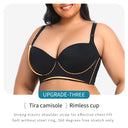 Elegant Contour Seamless Sports Bra with Enhanced Back Support