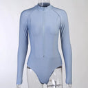 Elegant Winter Club-Ready Zippered Bodysuit