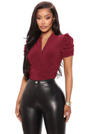Elegant Triangular Neckline Waist-Cincher Jumpsuit