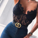 Chic Backless Lace Bodysuit for Sophisticated Evenings
