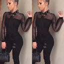Flirtatious Neckline Bow Bodysuit