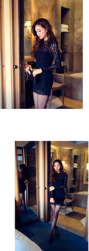 Romantic Evening Lace Dress Bodysuit