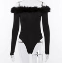 Chic Long Sleeve Curve-Hugging Bodysuit