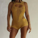 Chic Yellow Bodycon Summer Ensemble